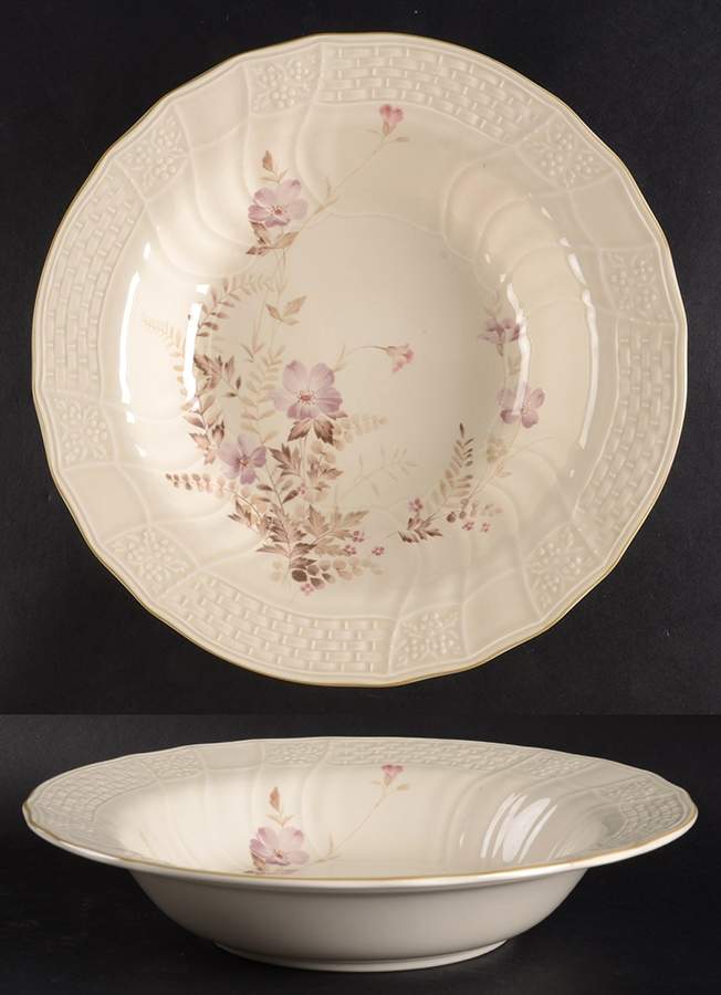 Fern Rose 10" Round Vegetable Bowl by Mikasa-1