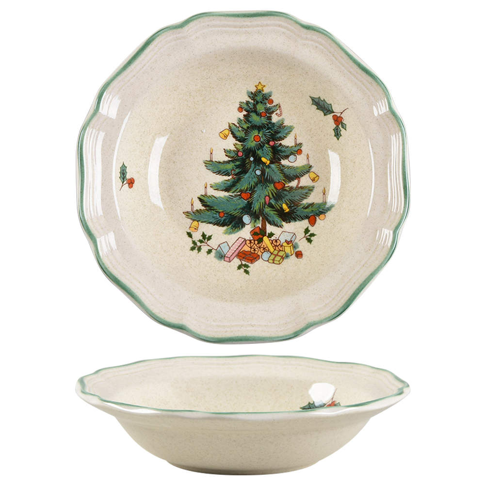 Festive Season Rim Fruit/Dessert (Sauce) Bowl by Mikasa-1