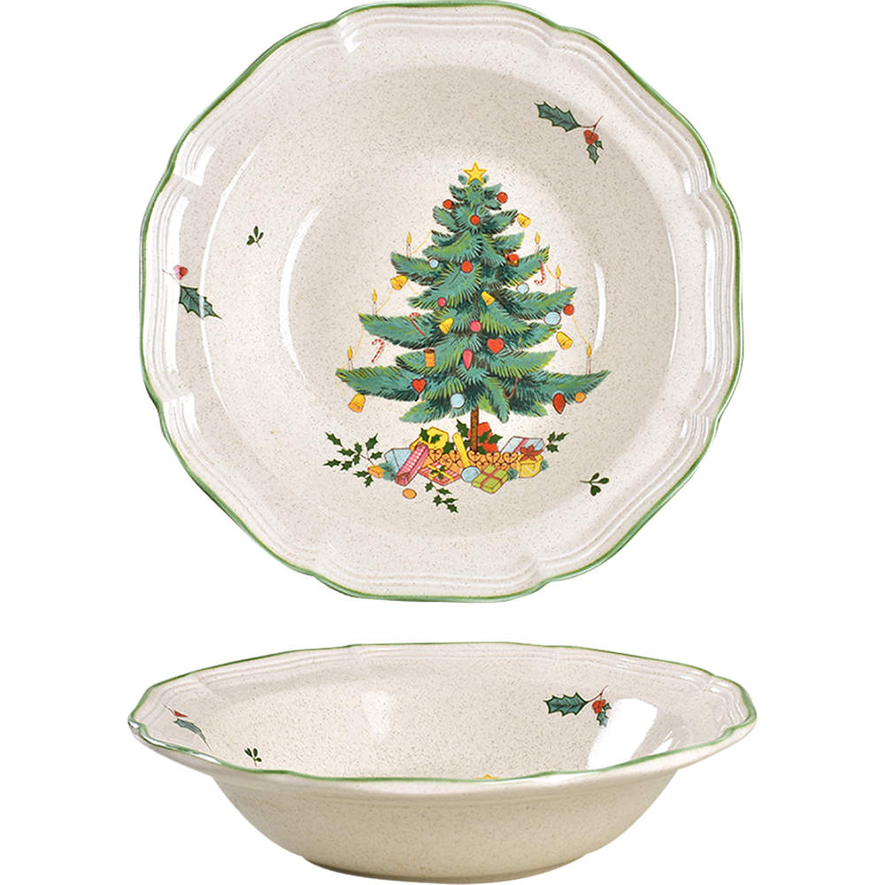 Festive Season 9" Round Vegetable Bowl by Mikasa-1