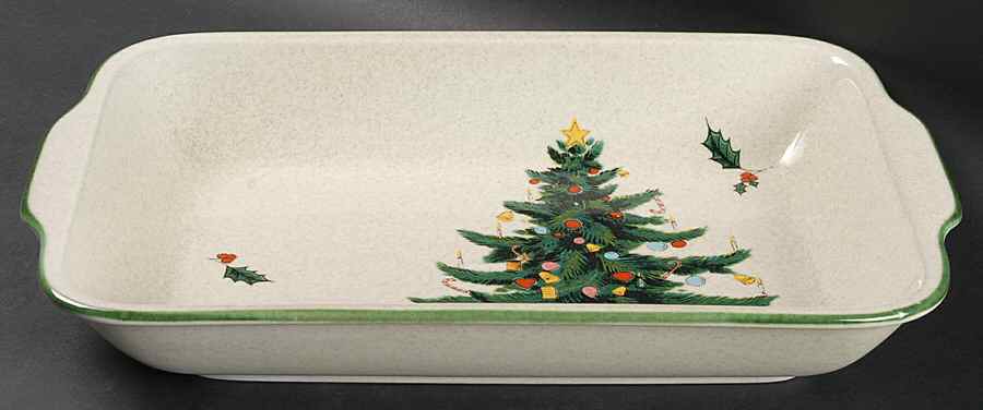 Festive Season 15" Rectangular Baker by Mikasa-1