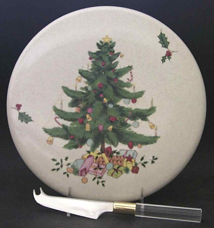 Festive Season 2 Piece Cheese Dish and Knife Set by Mikasa-1