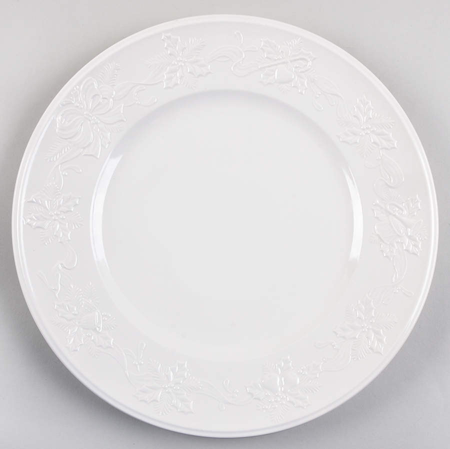 Festive White 12" Chop Plate (Round Platter) by Mikasa-1
