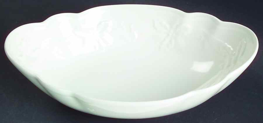 Festive White Open Candy Dish by Mikasa-1