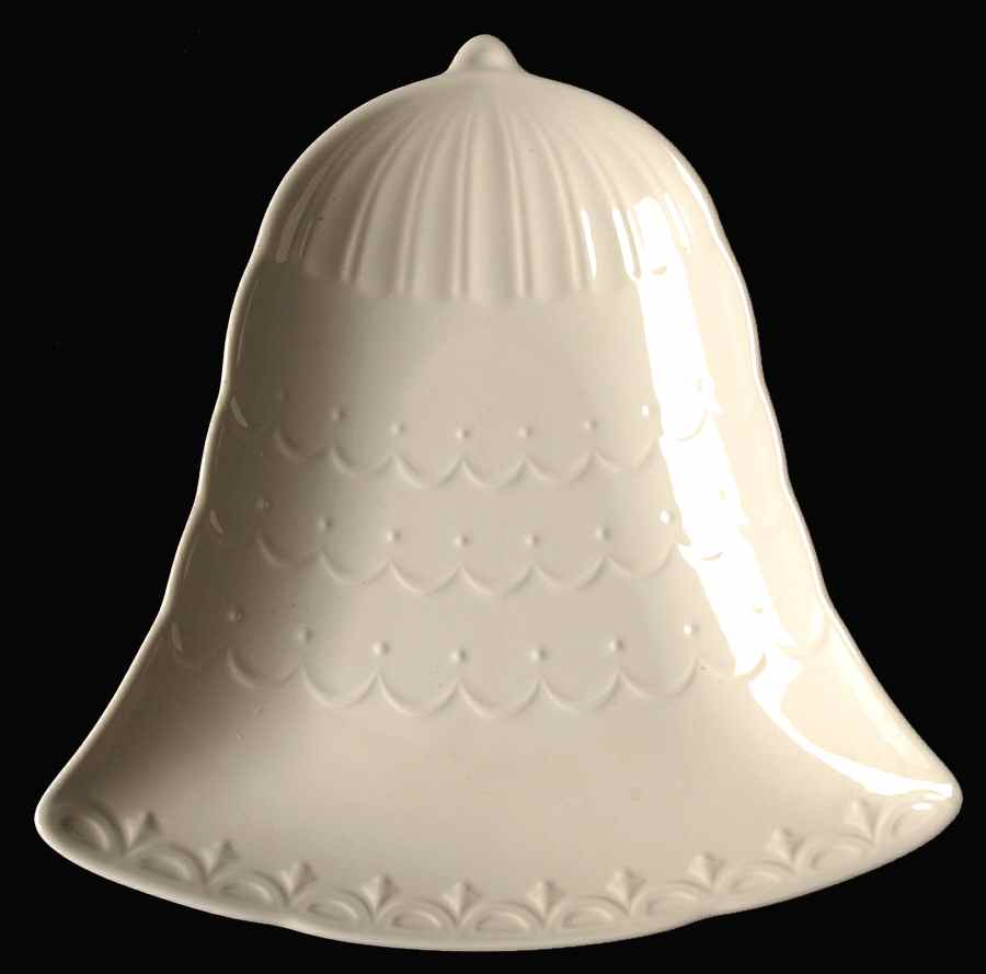 Festive White Bell Shaped Plate by Mikasa-1