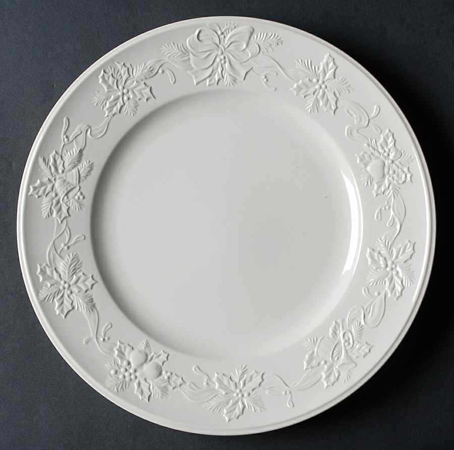 Festive White Dinner Plate by Mikasa-1