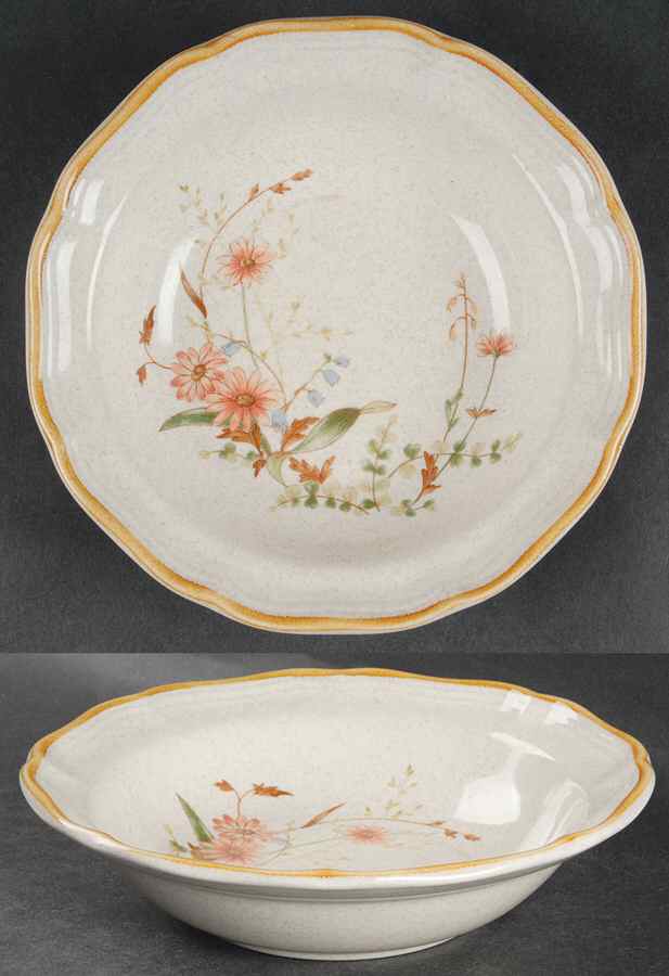 Field Bouquet Rim Fruit/Dessert (Sauce) Bowl by Mikasa-1