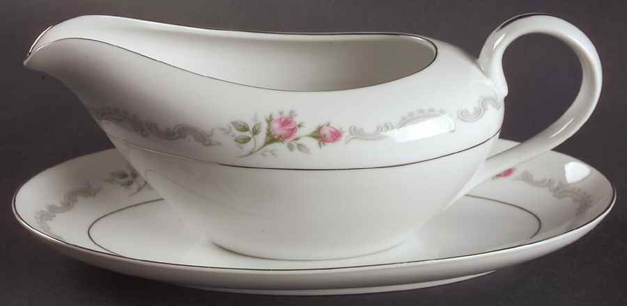 First Love Gravy Boat & Underplate/Relish by Mikasa-1