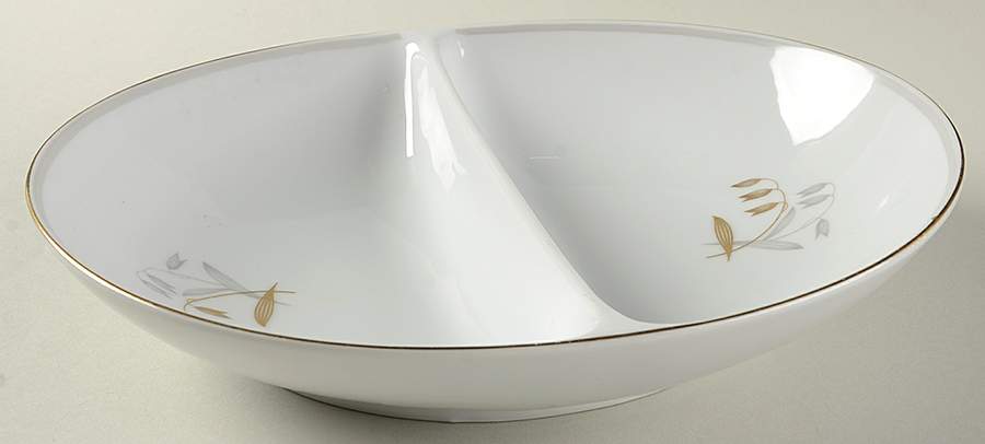 Finesse 10" Oval Divided Vegetable Bowl by Mikasa-1