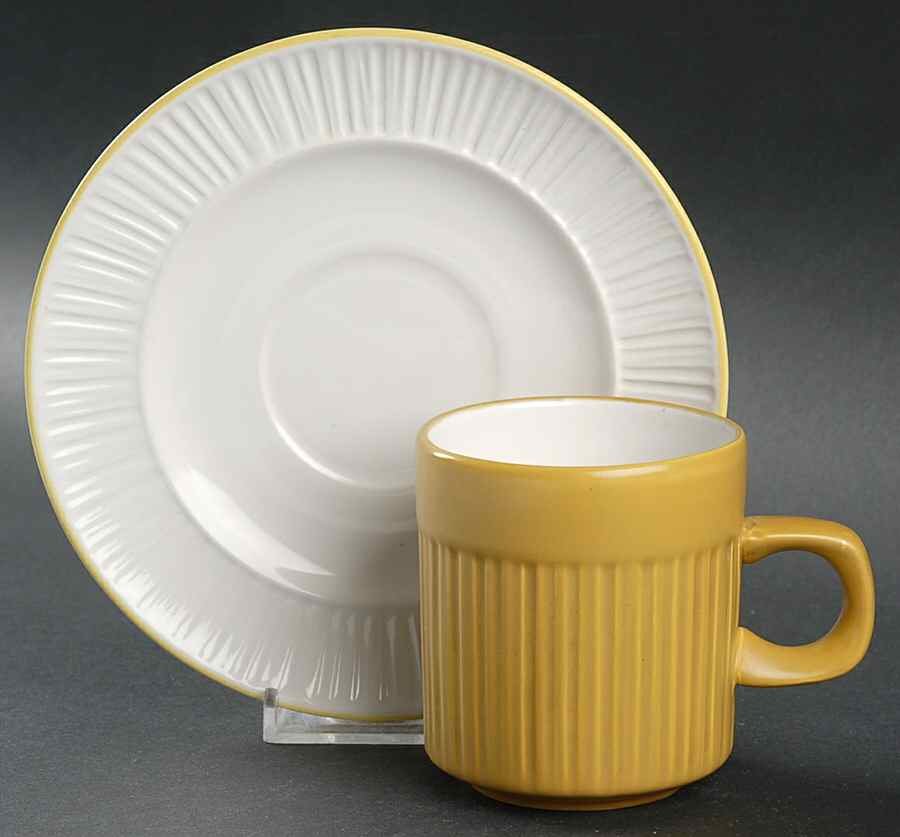 Finlandia Flat Cup & Saucer Set by Mikasa-1