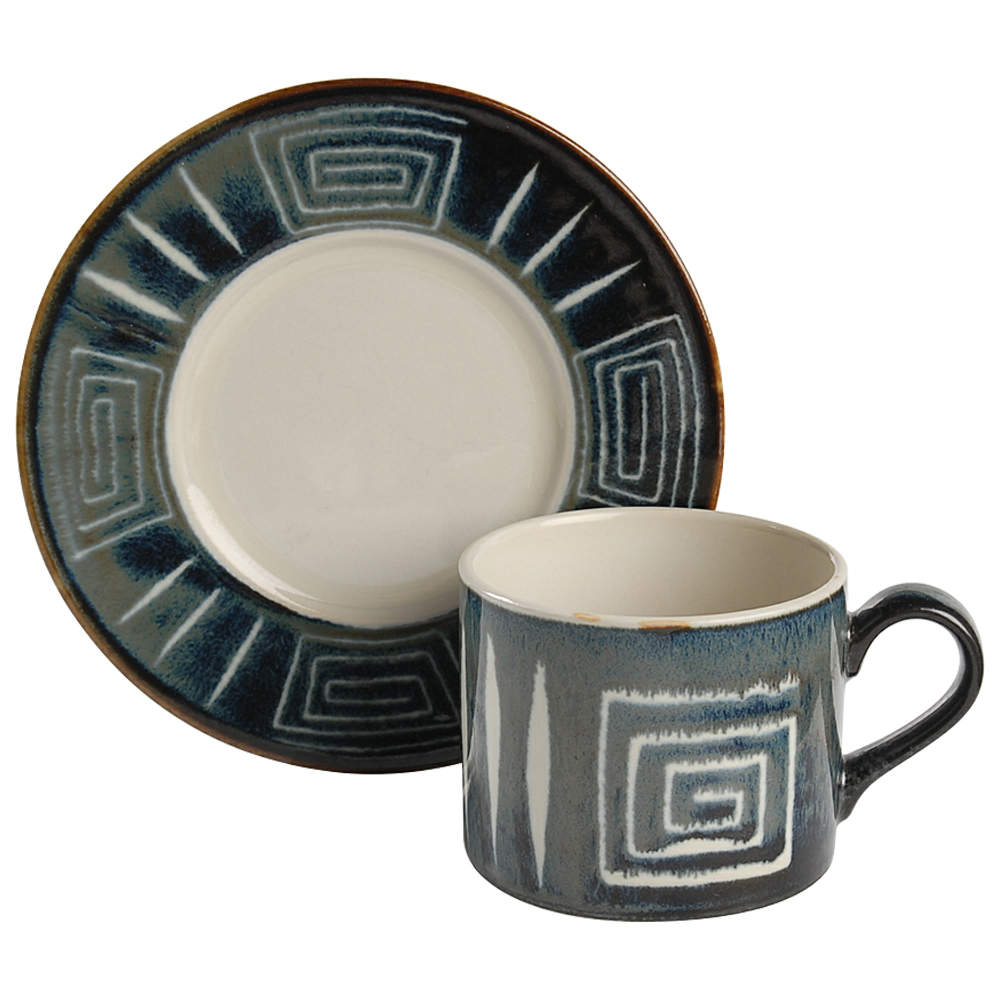 Firesong Flat Cup & Saucer Set by Mikasa-1