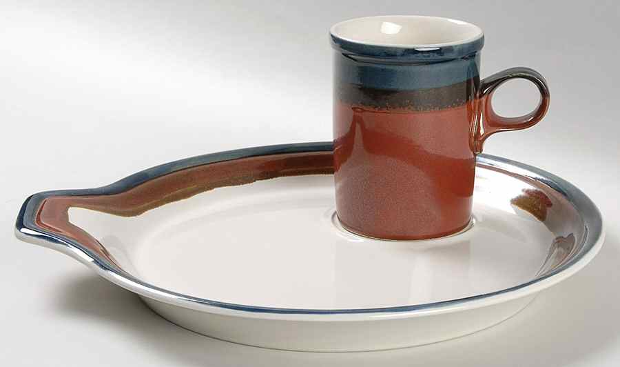 Fire Song Snack Plate & Cappuccino Cup Set by Mikasa-1