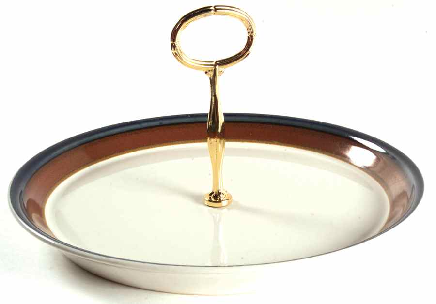 Fire Song Round Serving Plate with Center Handle (Dp) Hc by Mikasa-1