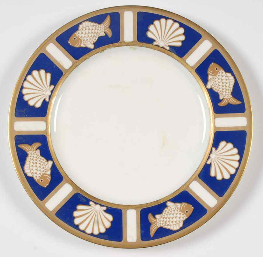Fish and Shell Blue (Narumi) Salad Plate by Mikasa-1