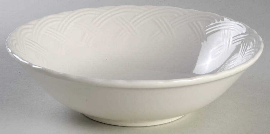 Flower Basket White Coupe Soup Bowl by Mikasa-1