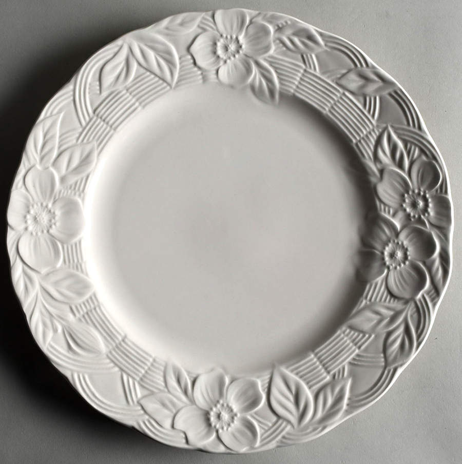 Flower Basket White Dinner Plate by Mikasa-1