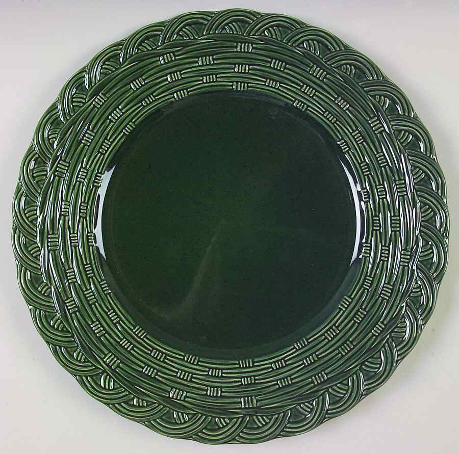 Flower Basket Hunter Green 12" Chop Plate (Round Platter) by Mikasa-1