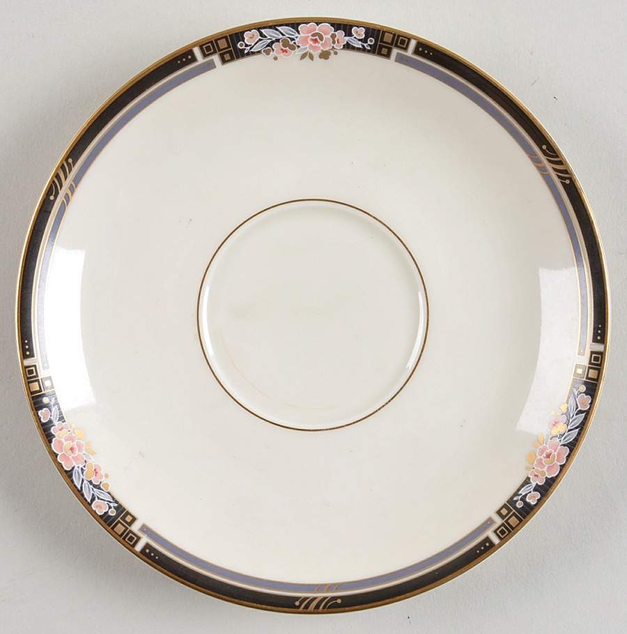 Florisse Black Saucer by Mikasa-1