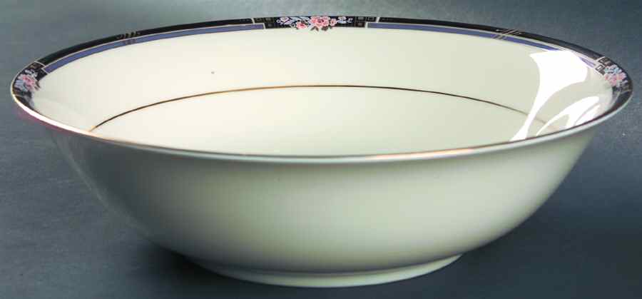 Florisse Black 9" Round Vegetable Bowl by Mikasa-1