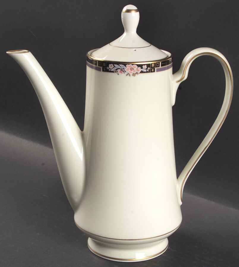 Florisse Black Coffee Pot & Lid by Mikasa-1