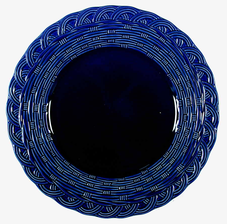 Flower Basket Lapis Blue 12" Chop Plate (Round Platter) by Mikasa-1