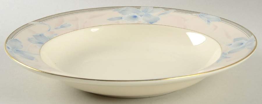 Floral Blush Large Rim Soup Bowl by Mikasa-1