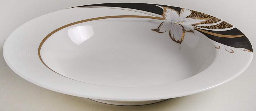 Fleur De Lis Large Rim Soup Bowl by Mikasa-1