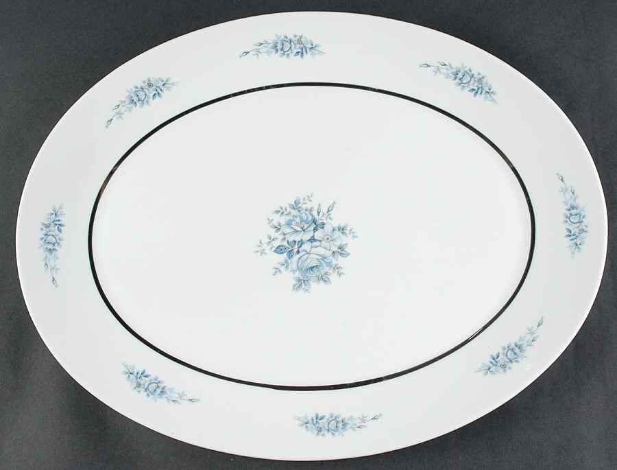 Fleorette 16" Oval Serving Platter by Mikasa-1