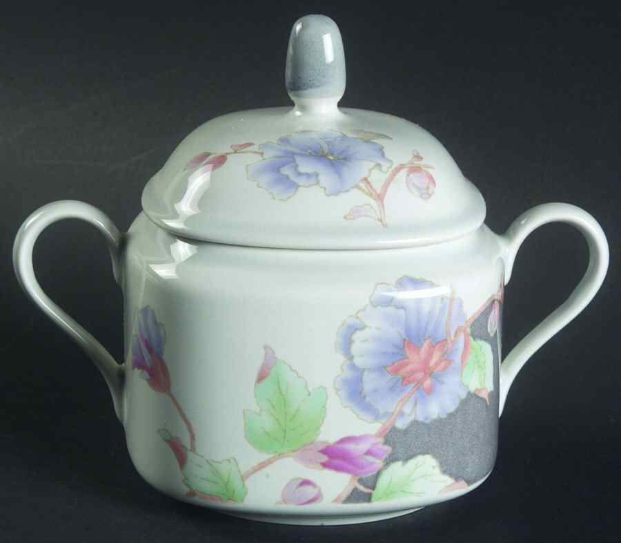 Floral Eclipse Sugar Bowl & Lid by Mikasa-1