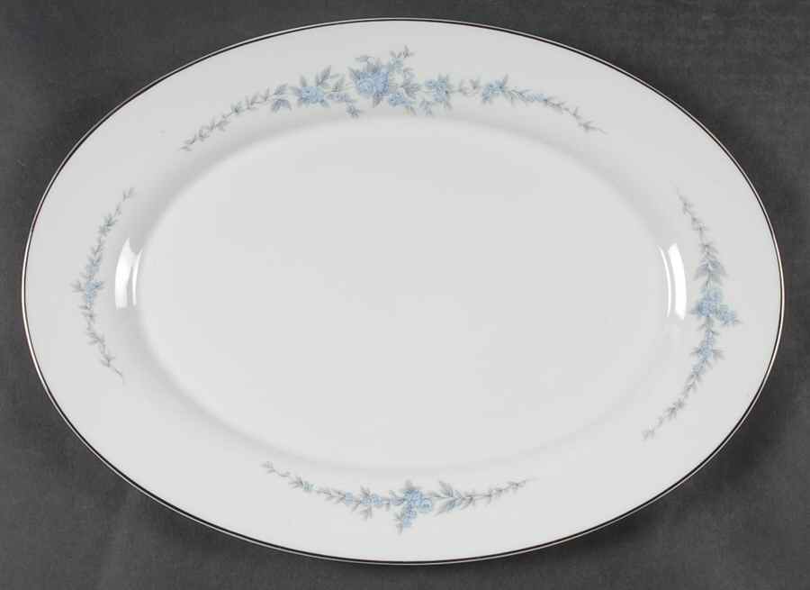 Fleurette 14" Oval Serving Platter by Mikasa-1