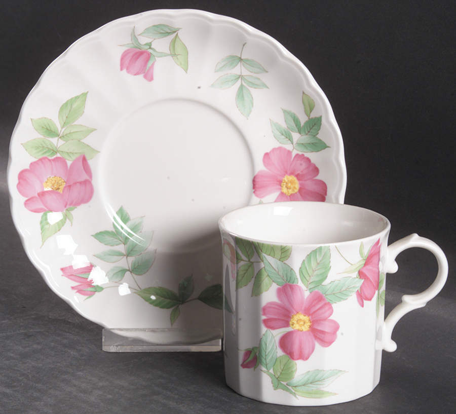 Fleuriste Flat Cup & Saucer Set by Mikasa-1