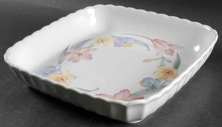 Floral Finesse 10" Square Baker by Mikasa-1
