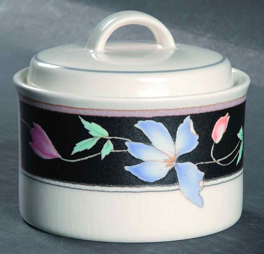 Flower Gallery Sugar Bowl & Lid by Mikasa-1