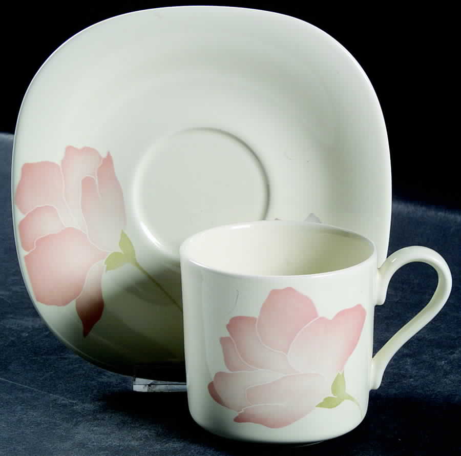 Floral Gallery Flat Cup & Saucer Set by Mikasa-1