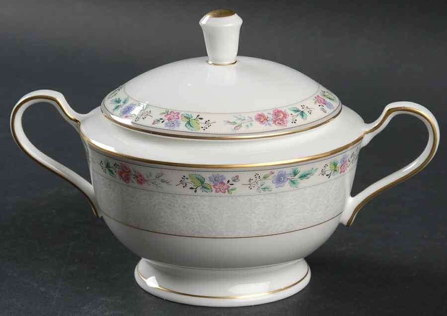 Floral Lace Sugar Bowl & Lid by Mikasa-1
