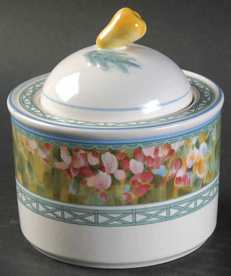 Floral Meadow Sugar Bowl & Lid by Mikasa-1