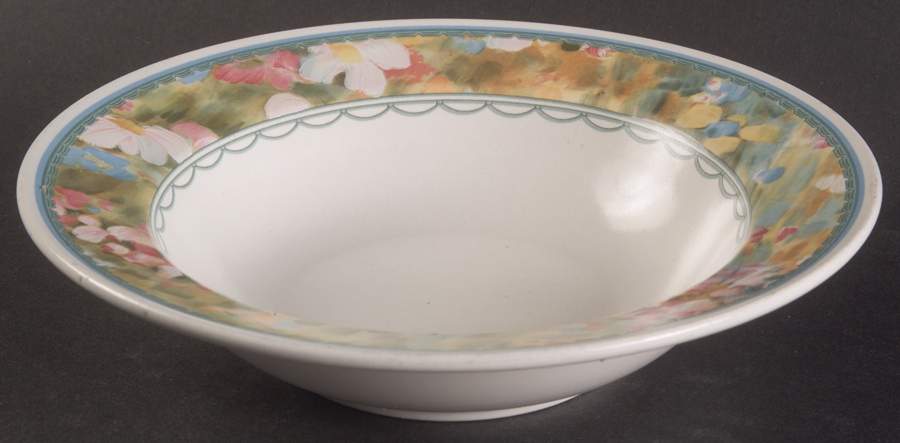Floral Meadow Rim Fruit/Dessert (Sauce) Bowl by Mikasa-1
