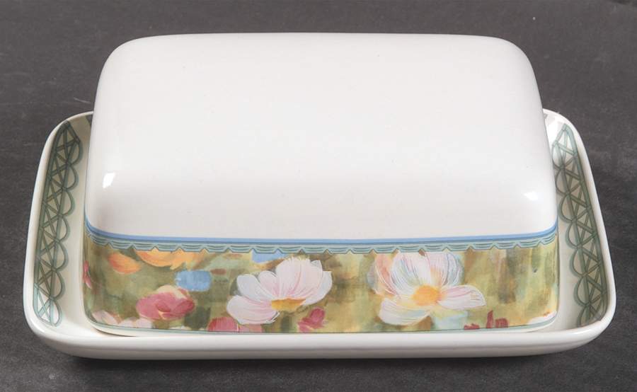 Floral Meadow Square Covered Butter by Mikasa-1