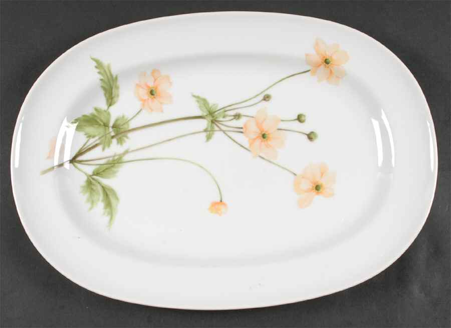 Flower of The Month 15" Oval Serving Platter by Mikasa-1