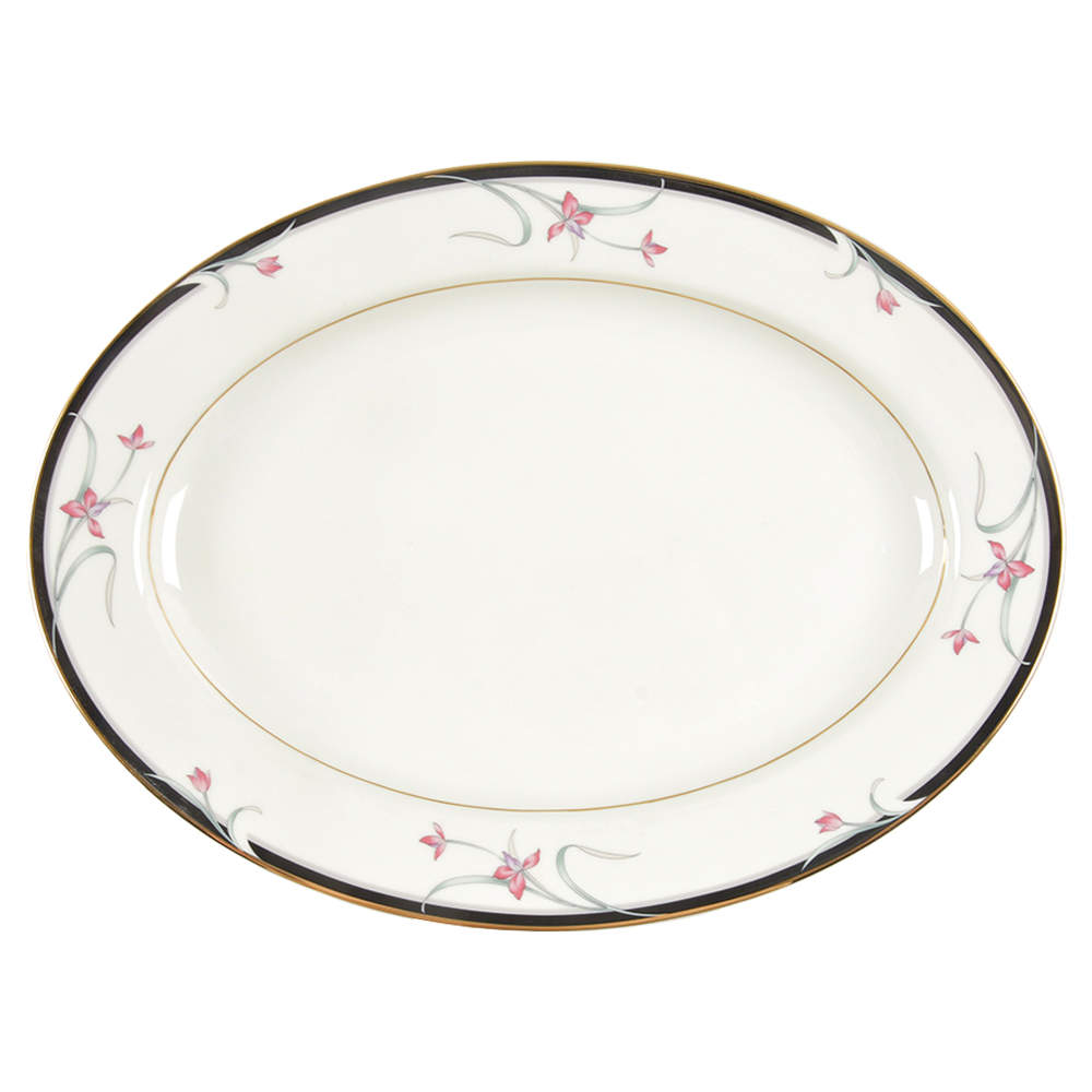 Floradora 14" Oval Serving Platter by Mikasa-1