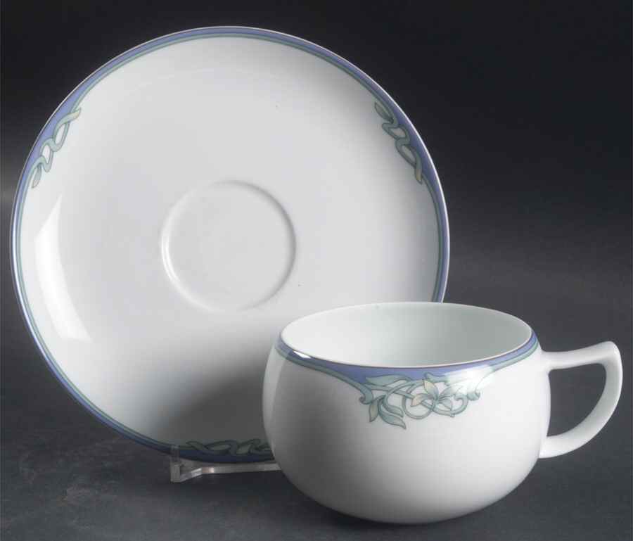 Floret Flat Cup & Saucer Set by Mikasa-1