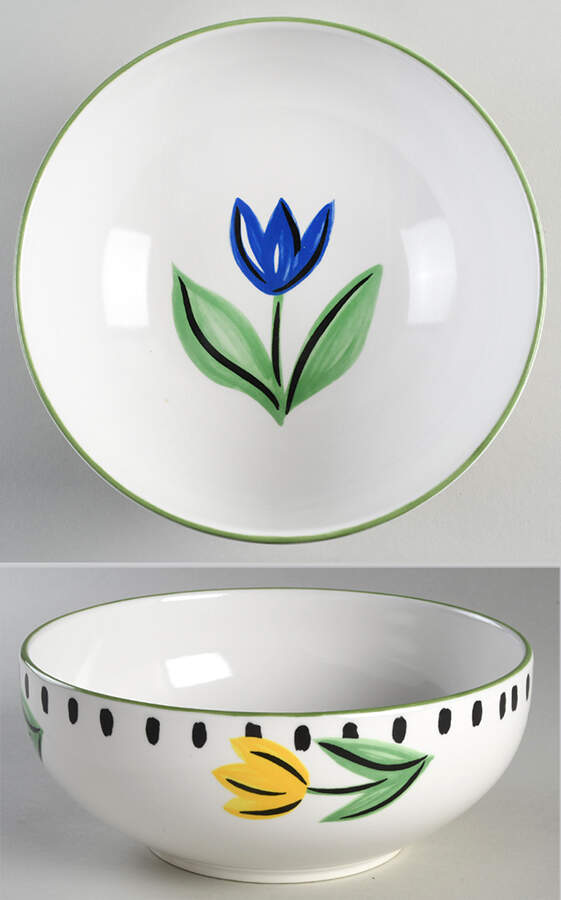 Flower Fest 8" Round Vegetable Bowl by Mikasa-1