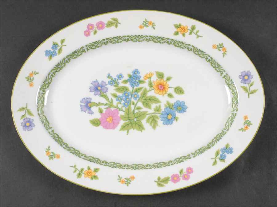 Flower Show 14" Oval Serving Platter by Mikasa-1