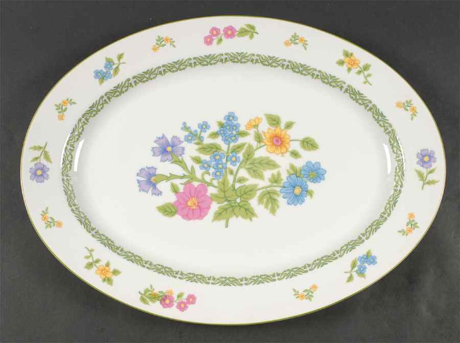 Flower Show 16" Oval Serving Platter by Mikasa-1