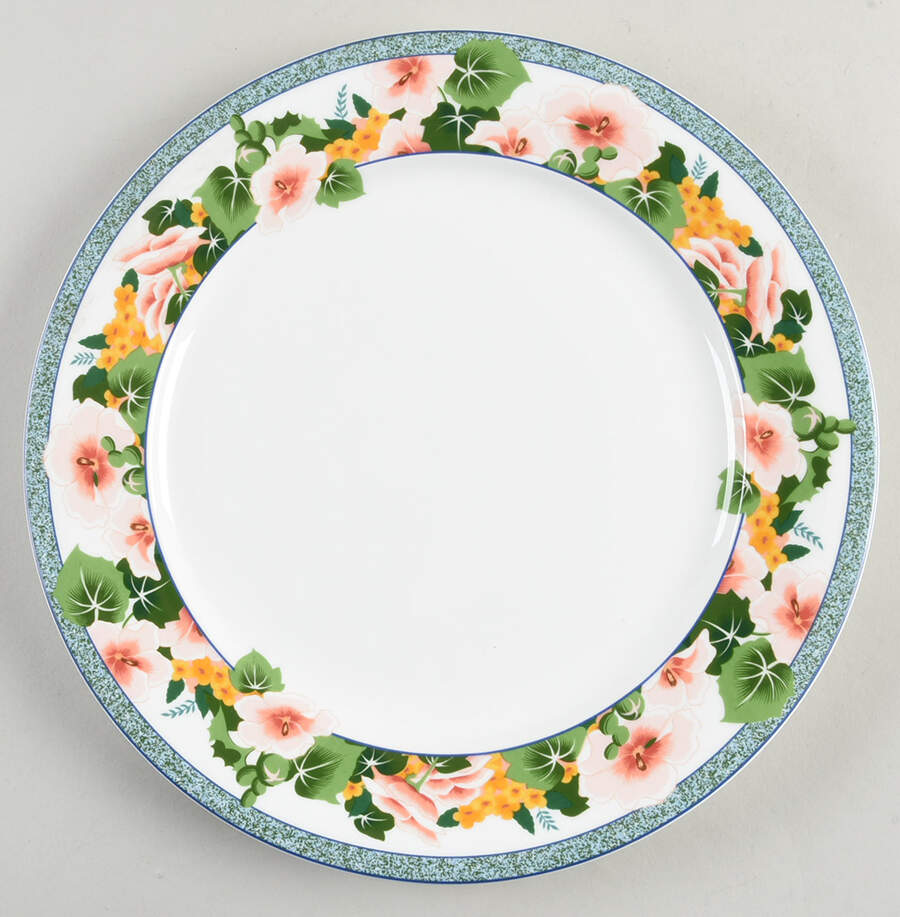 Floral Trellis 12" Chop Plate (Round Platter) by Mikasa-1