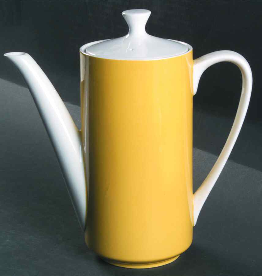 Focus Yellow Coffee Pot & Lid by Mikasa-1