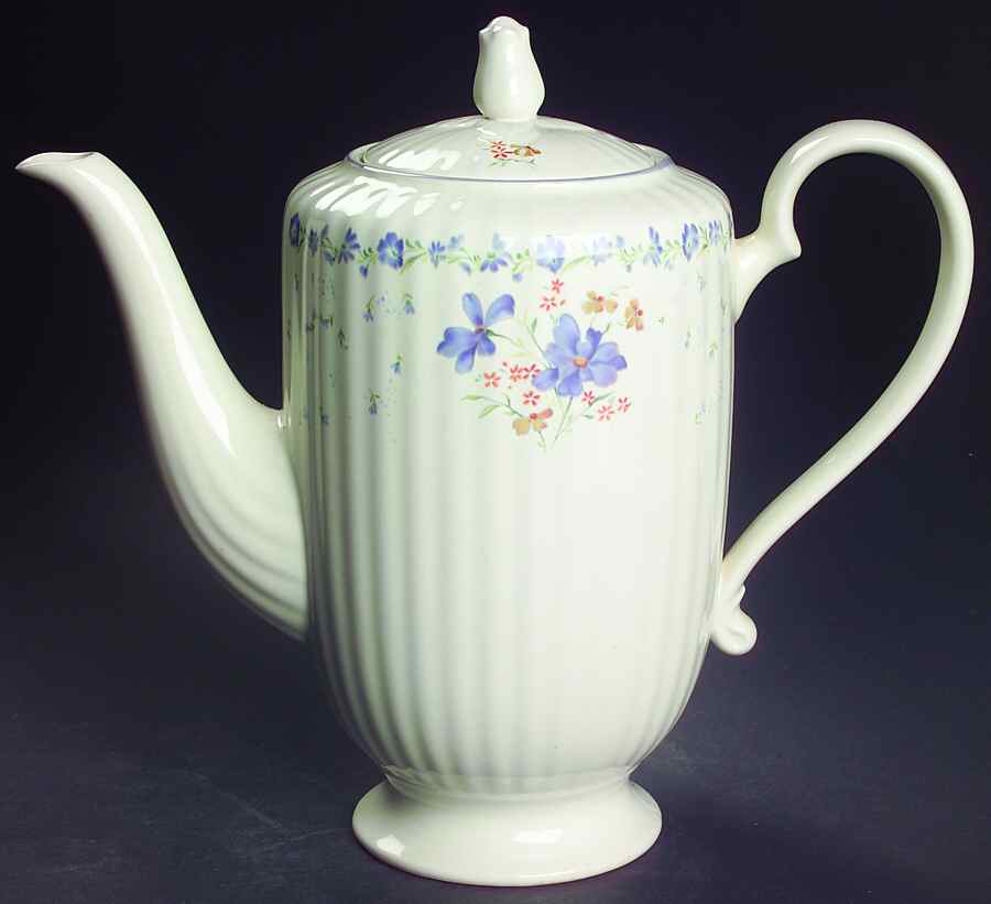 Forget Me Not Coffee Pot & Lid by Mikasa-1