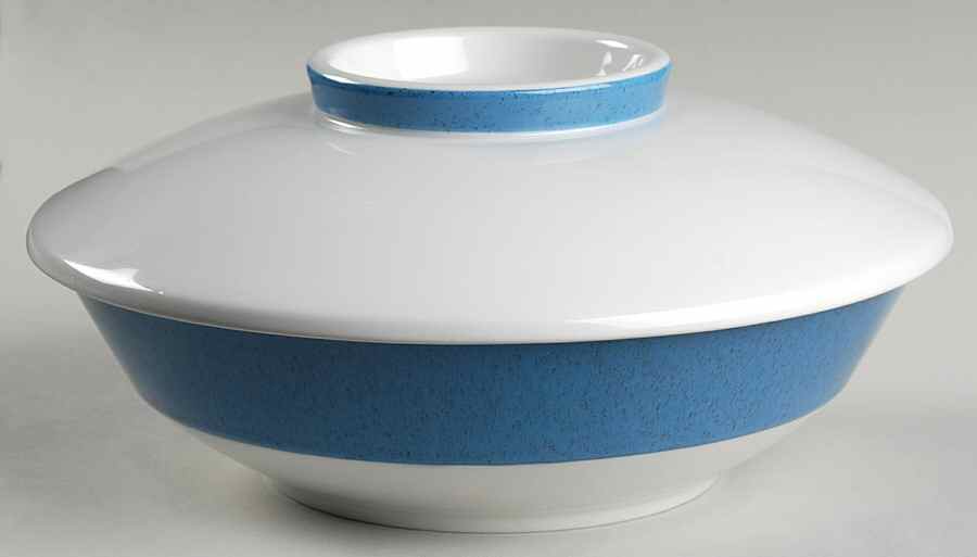 Forget Me Not Blue Round Covered Vegetable by Mikasa-1