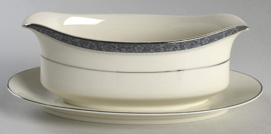 Forsythe Gravy Boat with Attached Underplate by Mikasa-1