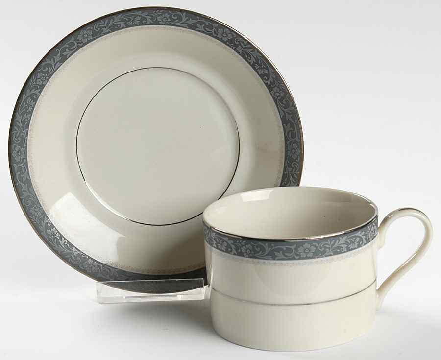 Forsythe Flat Cup & Saucer Set by Mikasa-1