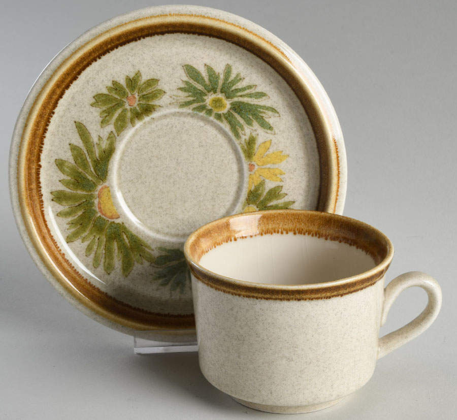 Fragrance Flat Cup & Saucer Set by Mikasa-1